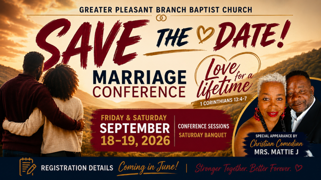 Marriage Conference – Sep 18th -19th